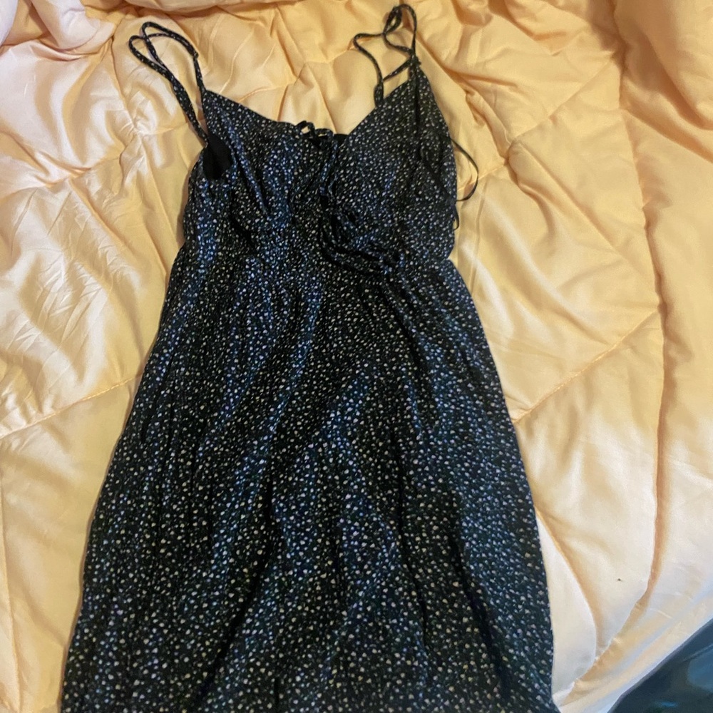 Aeropostale Black and White Spaghetti Strap Jumpsuit